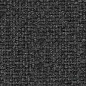 Charcoal gray woven fabric with a nubby texture and small-scale pattern, showing seam details and a heathered, matte finish.